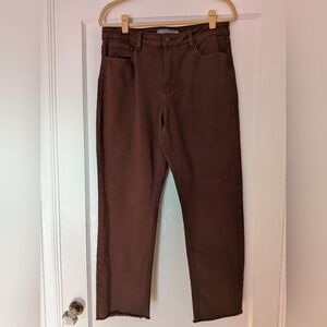 JUST USA Phillip Slim Straight Jeans Pants Brown Mid-rise Like New 31/12